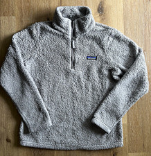 Patagonia Men's Gray 1/4 Zip Pullover Jacket Stand-Up Collar Logo Size M picture
