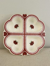 ANTHROPOLIGIE BISTRO TILE STONEWARE MUFFIN PAN TRIMMED IN 24K GOLD picture
