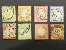 GERMANY ... 1872-1874 ... nice collection of 8 early stamps   ( lot #359 ) picture