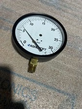 ASHCROFT 45W1000H02L-30 / 0-30 PSI PRESSURE GAUGE  4.5” FACE /1/4 NPT STK L707CC picture