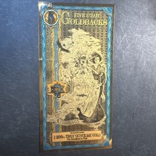 Error 2019 Utah 5 Goldback *FIRST EVER ISSUE* Inverted SN Rare picture