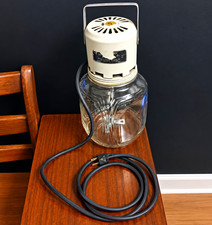 Vintage/Retro Electric Butter Churn Glass Jar White Top w/ Cord 1000W No.1000 picture