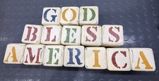 Vintage Wolf Creek All Seasons Wooden Blocks - Eldora Iowa 1990 Complete  picture