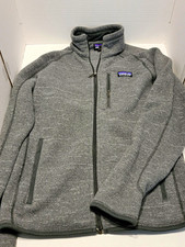 Patagonia Men's Full Zip Jacket w/ Zipped Pockets Gray Size S Stand-Up picture