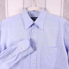 Kamakura Maker's Dress Shirt Mens 15.5 Blue Cotton Button Down Oxford OCBD Japan picture