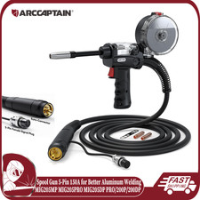 ARCCAPTAIN Spool Gun 5-Pin 150A for Aluminum Welding MIG205MP MIG205PRO MIG205DP picture