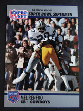 1990-91 Pro Set #106 Mel Renfro Dallas Cowboys Super Bowl Supermen Card picture