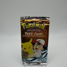 1999 Pokemon Poke Gum Sealed Pack Candy Planet Pikachu & Ash - J picture