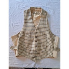 Men's Vintage Wool Waistcoat/Vest Tailored by English Sz 36 picture
