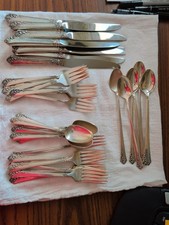 Damask Rose Sterling Silver 5 Pc Place Setting picture