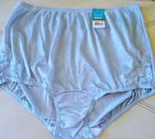 VANITY FAIR PERFECTLY  LACE NOUVEAU  MISTY BLUE SILKY SHEER NYLON PANTY BRIEF 7 picture