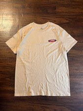 Rusty Men’s Beige Graphic Logo Crew Neck Short Sleeve Cotton T-Shirt L picture