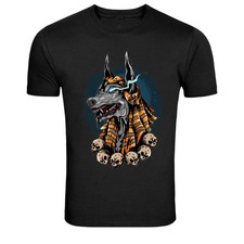 Anubis Egyptian God Skull Warrior Graphic T-Shirt picture