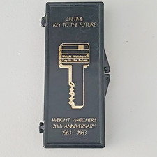 VINTAGE 1983 IN CASE WEIGHT WATCHERS KEY TO THE FUTURE KEY CHAIN picture
