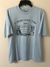 Vintage Hanes I Survived The 1991 Brimfield Antique Shows Shirt Size XL Classic picture