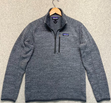 Patagonia Mens Better Sweater 1/4 Zip Fleece Pullover Jacket Heathered Grey S picture