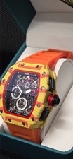 Brand New BIBI Luxury Men's Watch – Richard Mille Style (Yellow/Orange/Red) 50mm picture