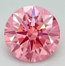 5.05 Ct Certified VVS1 D Grade Round Shape Natural Pink Diamond Great Shine 12mm picture
