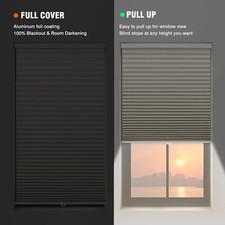 Changshade CUSTOM Made Blackout Cordless Honeycomb Cellular Shades Window Blinds picture