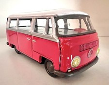 1960’s JAPANESE SK TIN VOLKSWAGEN BUS - FRICTION POWERED 7-INCH - VERY GOOD BUS picture