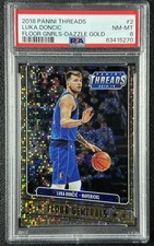 2018 Panini Luka Doncic Floor Generals Dazzle Gold /10 PSA 8 RC Mavs picture