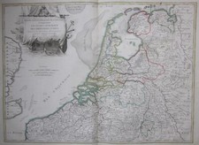 1783 Pays Bas map Janvier Lattré Netherlands Netherlands Netherlands Holland België picture