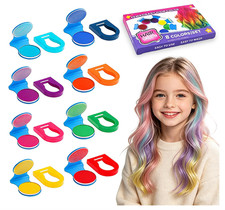Hair Chalk for Girls Washable, 8 Colors Temporary Hair Dye for Kids picture