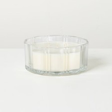 5 Wick XL Glass Mulled Spice Double Ribbed Scalloped Jar Candle Clear picture