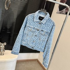 NWT COACH Women's Blue denim jacket blue Organic Cotton picture
