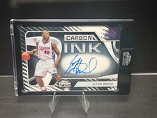 Elton Brand 2025 26 Topps Chrome Black Carbon Ink Encased On Card Auto Clippers picture