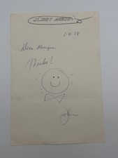 Vintage John Astin Personalized Letterhead Signed January 4, 1978 Adams Family picture