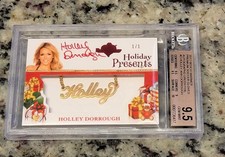 2012 BENCHWARMER HOLIDAY PRESENTS HOLLEY DORROUGH  RED AUTO 1/1 BGS 9.5 GEM MINT picture