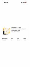 Pokemon Center 30th Anniversary ETB New Sealed picture
