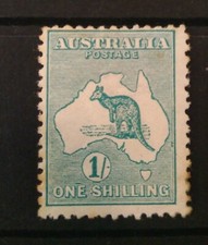 Australia 1913-20 kangaroo 1/- Mint spacefiller picture