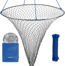 Foldable Bridge and Pier Fishing Net, Drop Net for Pier Fishing, Pier Net for... picture