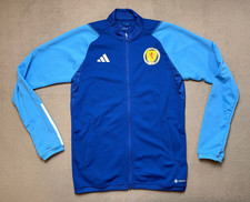 Adidas Scotland Soccer Training Track Jacket Mens M Blue Full Zip AEROREADY 2022 picture
