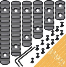 6 Pack Lock Picatinny Rail 3/5/7/9/11/13 Slot Set M-Lok Picatinny Rail picture