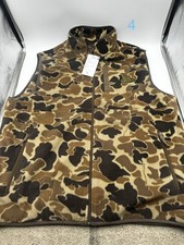 Drake Waterfowl Systems Camouflage Fleece Vest Full Zip Men Sz L picture
