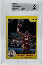1986 Star Court Kings Charles Barkley ROOKIE RC #3 BGS 8 NM-MT+ 76ers HOF picture