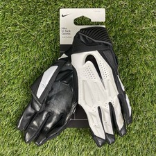 Nike D-Tack 6.0 Youth Size Small Lineman Gloves Gel Padded Football White Black picture