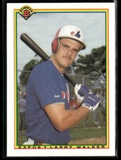 1990 Bowman #117 Larry Walker HOF Rookie Card RC picture