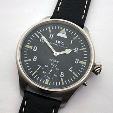 Rare Big Swiss Military Wristwatch IWC Schaffhausen Steel Case Pilots WW2 picture
