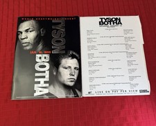 Mike Tyson vs. Francois Botha 1999 Official Program; Plus Robert Garcia-Molina picture