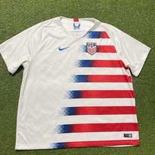 Nike USMNT USA Soccer Jersey Mens 3XL White Red Blue 2018 Authentic 893902-100 picture