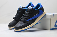 New Travis Scott x AJ 1 Retro Low OG Black Blue Men's Size 4-13 picture