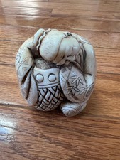 Hand-Carved Asian Boxwood Figurine picture