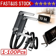 2in1 Invisible Holder Charger Cable–240W Fast Charging Cord with Phone Stand Lot picture