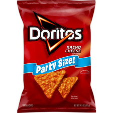Doritos Nacho Cheese Tortilla Chips, Party Size, 14.5 oz Bag picture