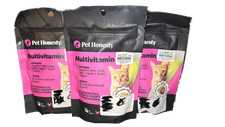 3 Pack Pet Honesty Cat Multivitamin Chews Omegas Lysine Supplement 30 Ct Ea picture