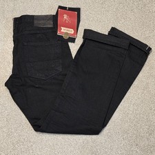 NWT PRPS Men's Barracuda Black Relaxed Fit Jeans 34x34 Selvedge Button Fly $298 picture